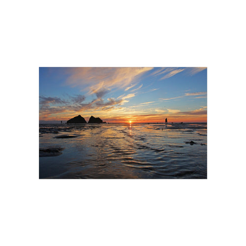 Golden Tide | Holywell Bay Cornwall Fine Art Giclée Print