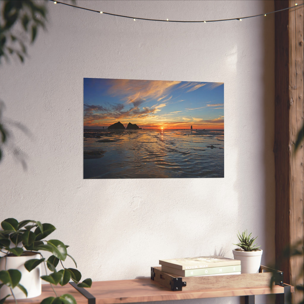 Golden Tide | Holywell Bay Cornwall Fine Art Giclée Print